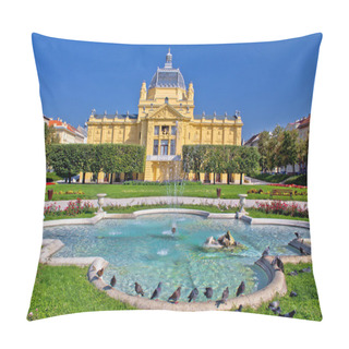Personality  Colorful Zagreb Park Fountain Scene  Pillow Covers