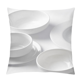 Personality  Clean Dishware On White Pillow Covers