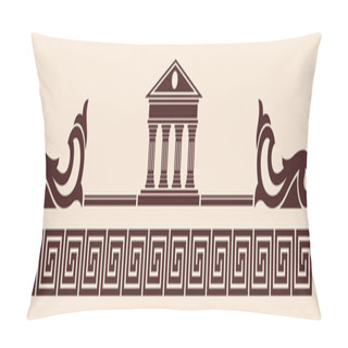 Personality  Vector Greek Ornament. Pillow Covers