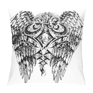 Personality  Vintage Shield With Wing Pillow Covers