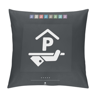 Personality  Hotel Icon. Parking. Pillow Covers