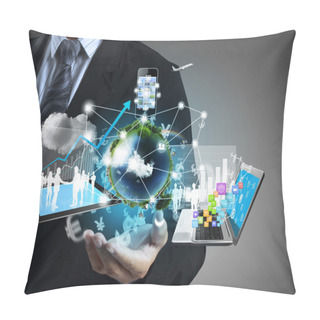 Personality  Technology In The Hands Pillow Covers