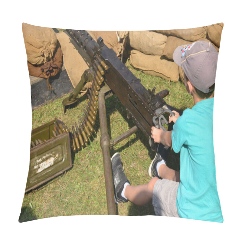 Personality  France,  Old Military Equipment In Air Show Of Verneuil Sur Sein Pillow Covers