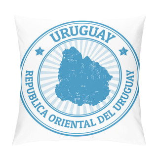Personality  Uruguay Stamp Pillow Covers