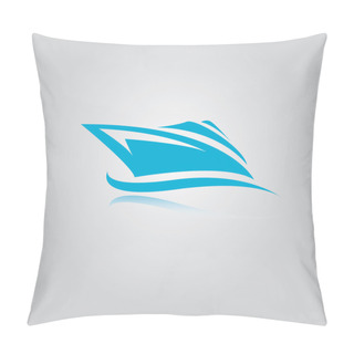 Personality  Vector Yacht Icon Pillow Covers