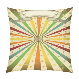 Personality  Multicolor Sunbeans Grunge Poster Pillow Covers