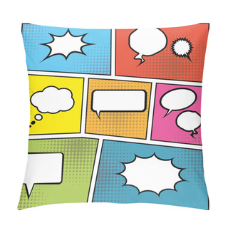 Personality  Blank Speech Bubbles Pillow Covers