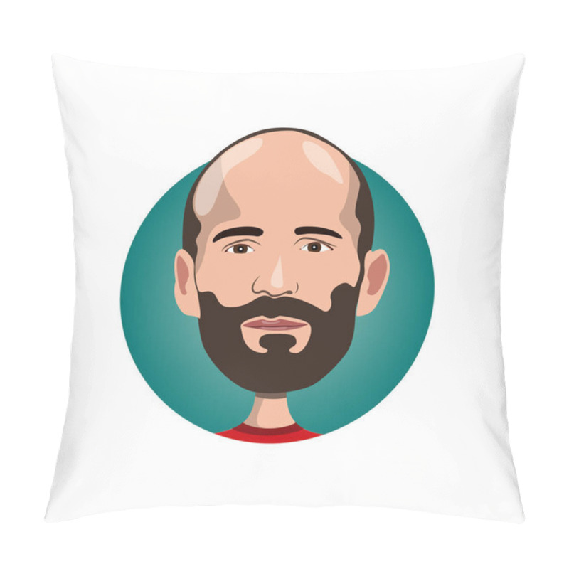 Personality  Portrait of Jason Statham icon pillow covers