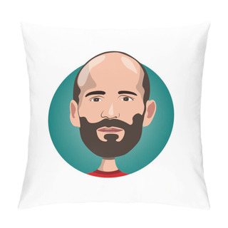 Personality  Portrait Of Jason Statham Icon Pillow Covers