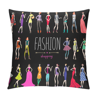 Personality  Fashion Background Pillow Covers