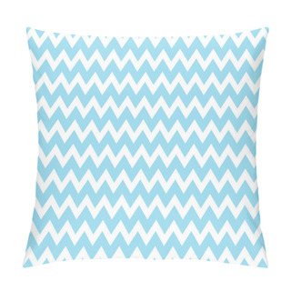 Personality  Zig Zag Pattern Blue White Pillow Covers