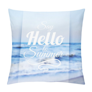 Personality  Summer Sea Background Pillow Covers
