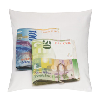 Personality  Swiss Franc Bills Pillow Covers