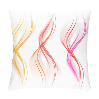 Personality  Abstract Waves On Wait Background Pillow Covers