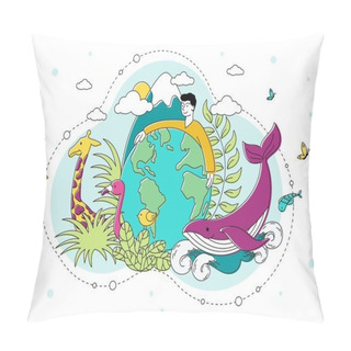 Personality  Saving The Natural Environment And Planet Pillow Covers