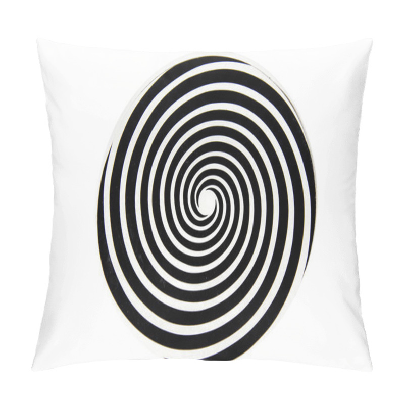 Personality  Black and white hypnotic whirlpool shape pillow covers