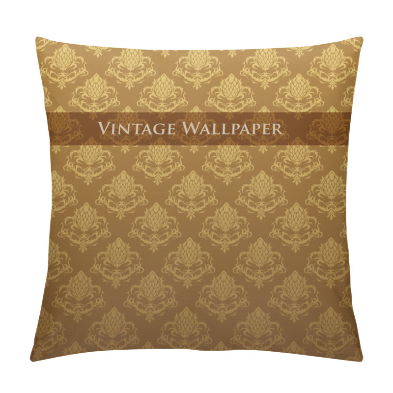 Personality  Vector Vintage Wallpaper. Vector Illustration. Pillow Covers