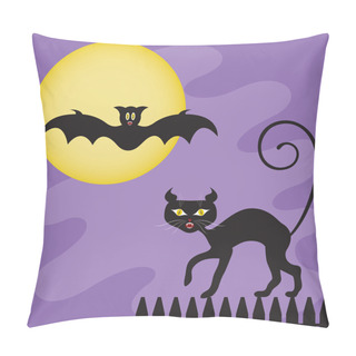 Personality  Halloween Creatures Pillow Covers