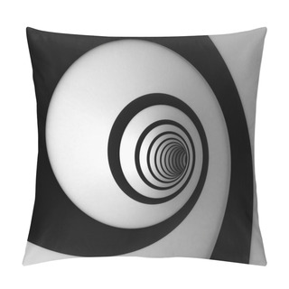 Personality  Black And White Spiral Pillow Covers