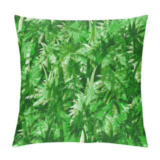 Personality  Vector Palm Trees Seamless Pattern Background Pillow Covers