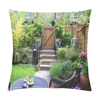 Personality  Small Garden With Flowers Pillow Covers