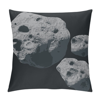 Personality  Falling Meteorite. Asteroids Pillow Covers