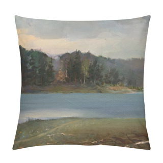 Personality  Landscape Oil Painting Pillow Covers