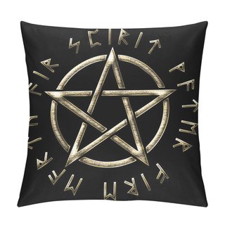 Personality  Pentagram - Golden Ratio - Runes Pillow Covers