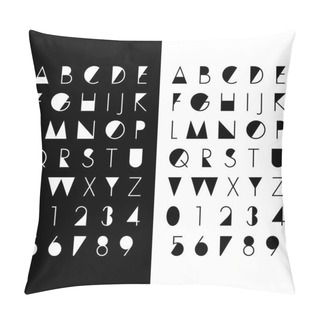 Personality  Alphabetic Fonts And Numbers Pillow Covers