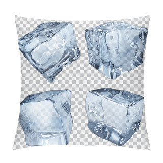 Personality  Transparent Ice Cubes Pillow Covers