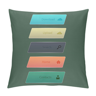 Personality  Set Of Web Download Icon Design Element. Pillow Covers