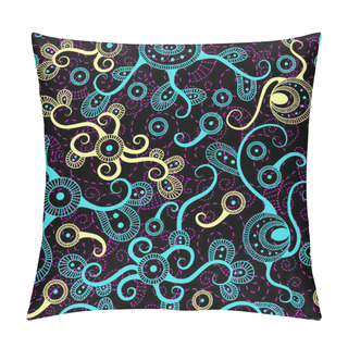 Personality  Psychedelic Swirl Seamless Background Pillow Covers