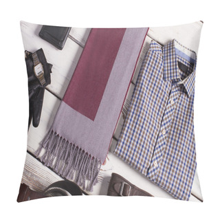 Personality  Close-up Of Men's Clothing. Pillow Covers