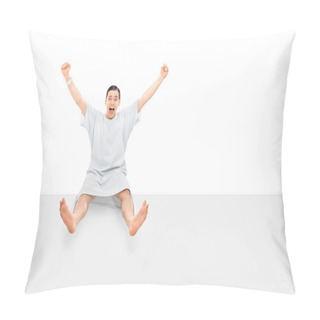 Personality  Male Patient Seated On Panel Pillow Covers