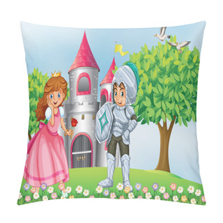 Personality  Princess And Knight Pillow Covers