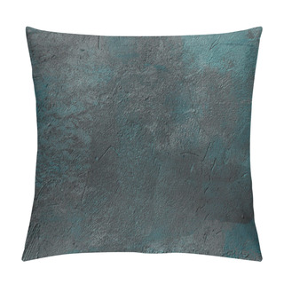 Personality  Close-up View Of Dark Rough Wall Textured Background  Pillow Covers