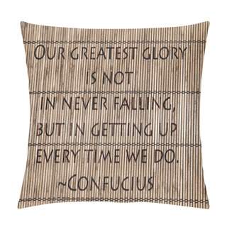 Personality  Bamboo Shade With Quote Pillow Covers