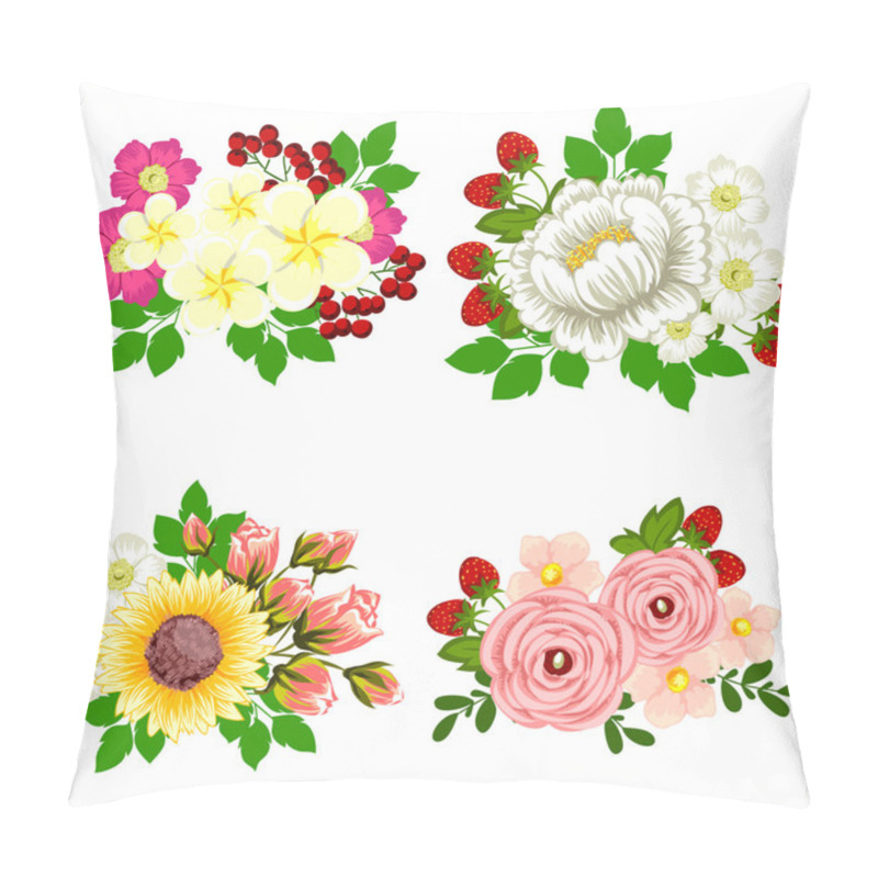 Personality  Flower bouquet set pillow covers