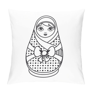 Personality  Matryoshka. Russian Folk Nesting Doll. Babushka Doll.  Pillow Covers