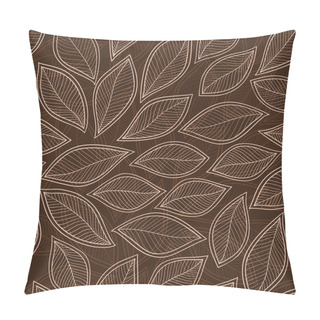 Personality  Seamless Autumn Leaf Pattern.  Background. Vector Illustration Pillow Covers