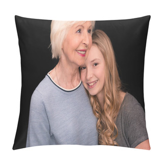 Personality  Happy Grandmother And Granddaughter  Pillow Covers
