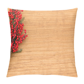 Personality  Red Fruits On The Branches Christmas For Decoration Pillow Covers