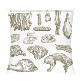 Personality  Natural Meat And Products Made From It Pillow Covers