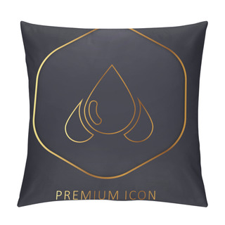 Personality  Blood Sample Golden Line Premium Logo Or Icon Pillow Covers