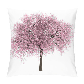 Personality  Sour Cherry Tree Isolated On White Background Pillow Covers