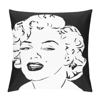 Personality  Marilyn Monroe Vector Illustration Pillow Covers