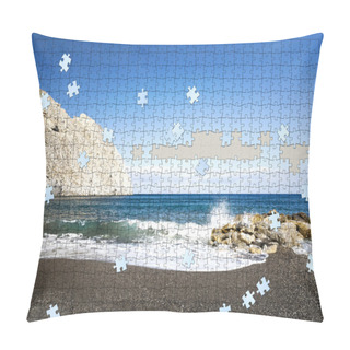 Personality  Incomplete Puzzle Beach Pillow Covers
