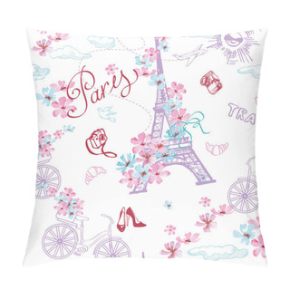 Personality  Romantic Travel In Paris. Pillow Covers
