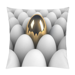 Personality  Unique Egg In The Crowd Concept Pillow Covers