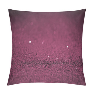Personality  Beautiful Holiday Background With Pink Glitter  Pillow Covers